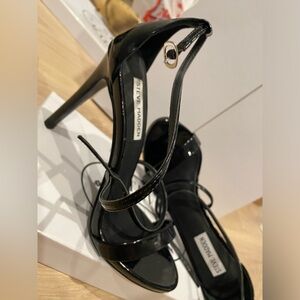 Patent black stiletto